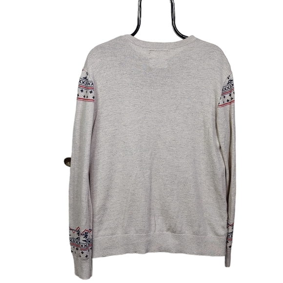 ON THE BYAS Wolf Long Sleeve Light Weight Crewneck Sweater M - Picture 3 of 4